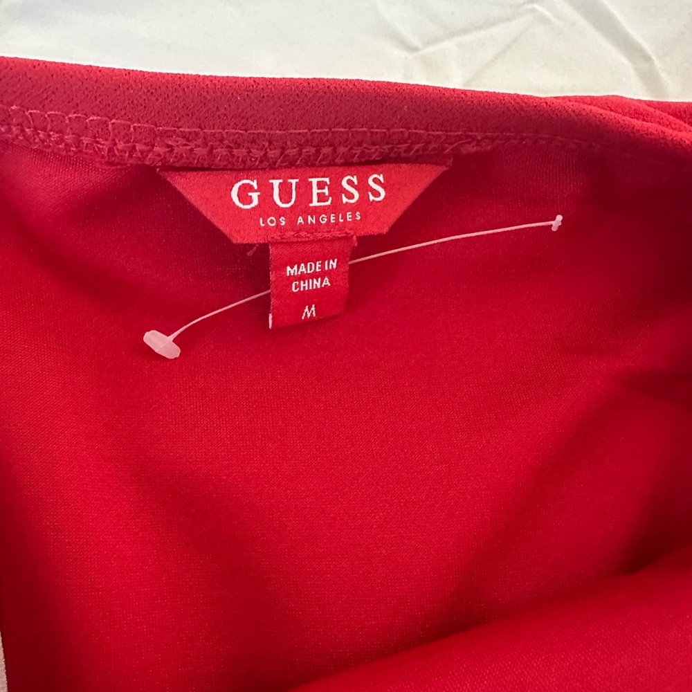 GUESS: Red Ruffled Dress, Women M - Picture 4 of 6